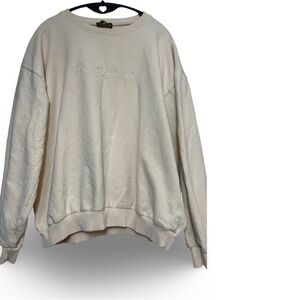 Kittenish Cream Sweatshirt – Women’s Size Medium